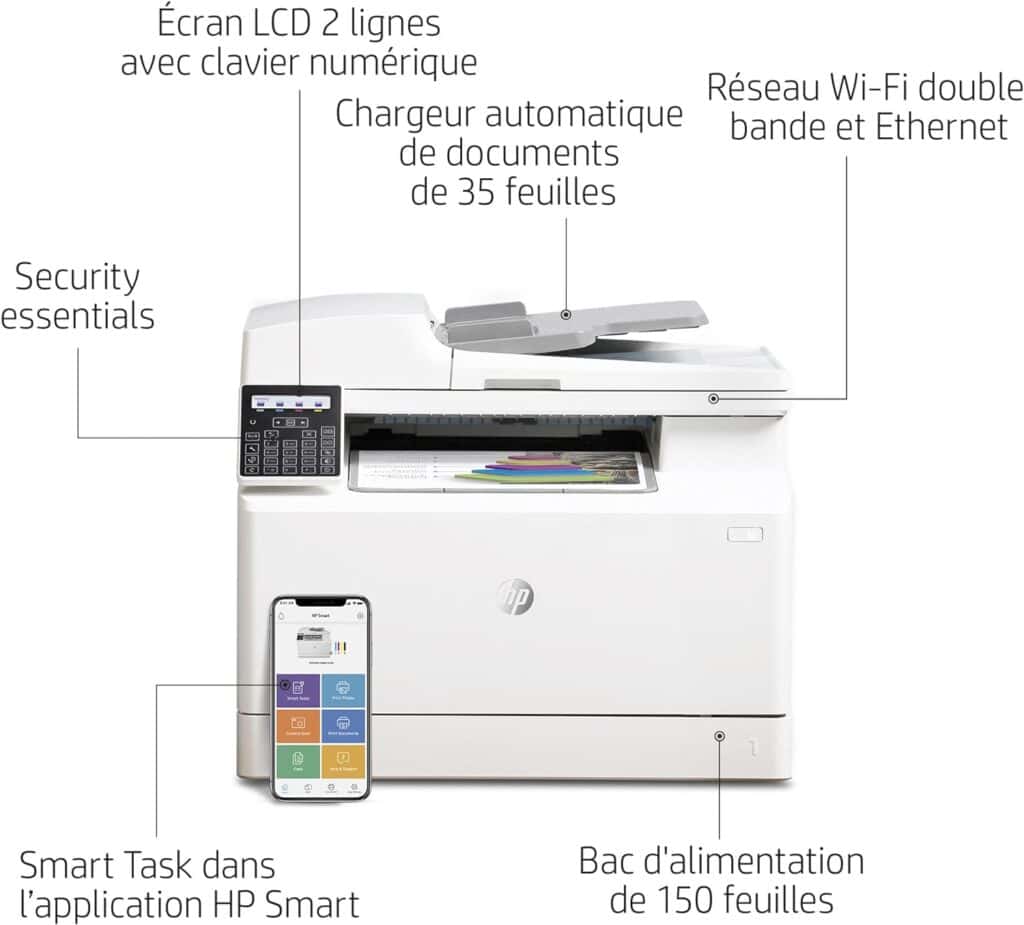 Hp color laserjet pro mfp m183fw wifi colour printer 2