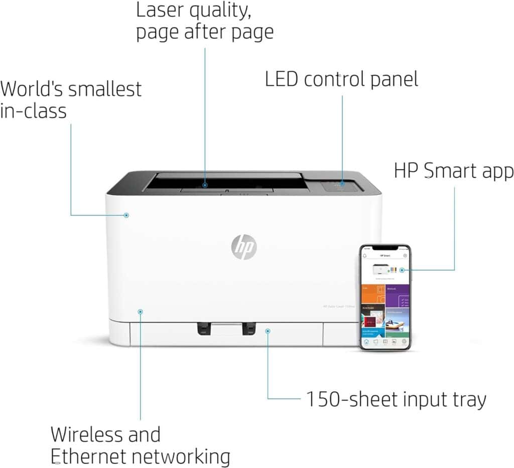 Hp colour laser 150nw wireless printer