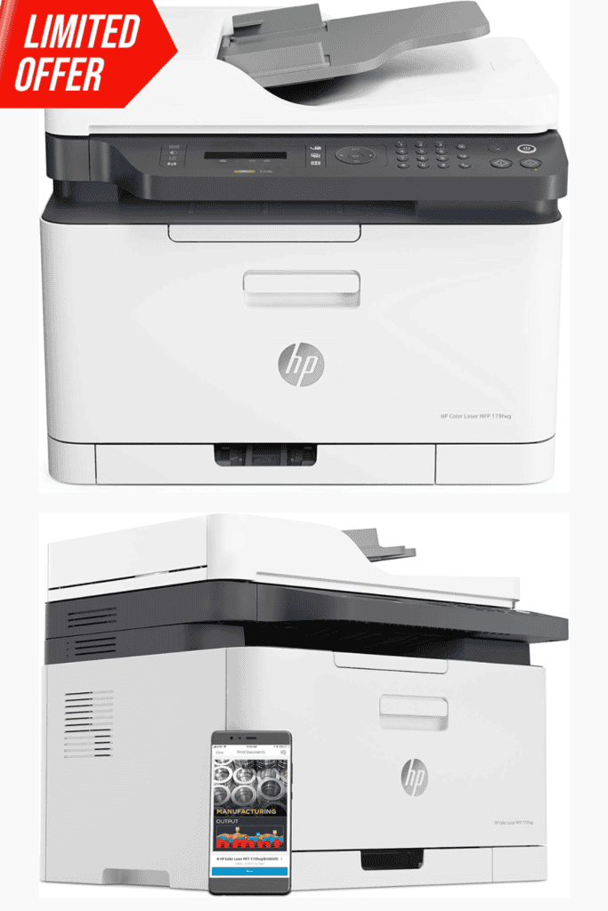 Hp laserjet 179fnw colour wireless multifunction printer