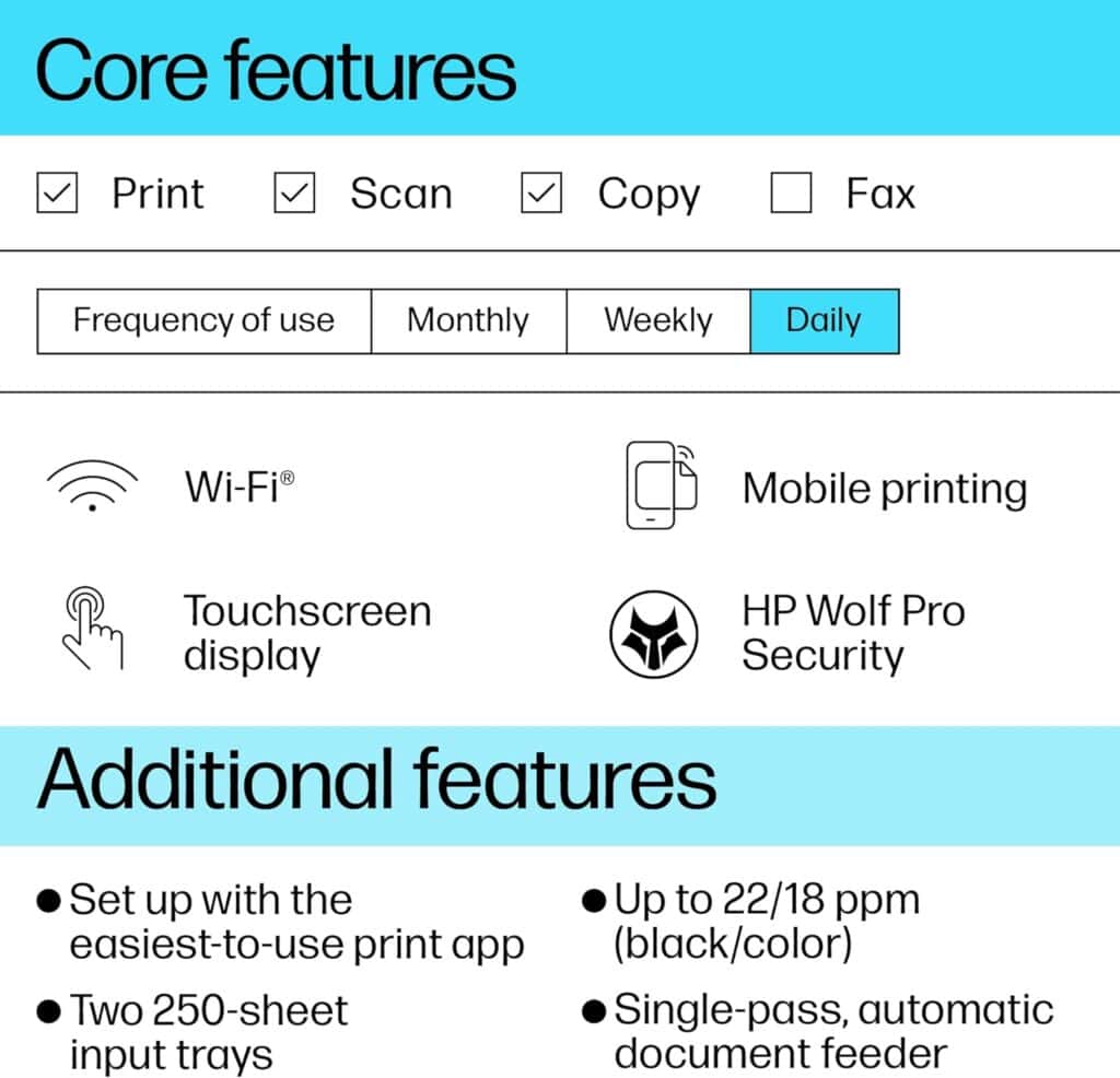 Hp officejet pro 9730e wireless colour printer