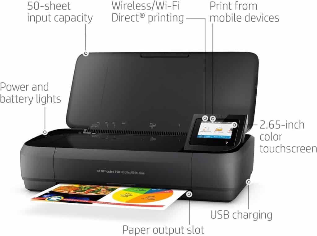 Hp officejet 250 mobile multifunction printer