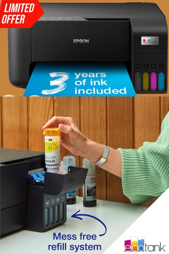 Ecotank et-2860 multifunction wi-fi ink tank printer