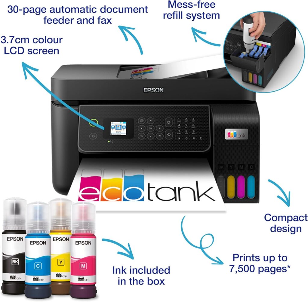 Epson ecotank et-4800  multifunction wi-fi ink tank printer